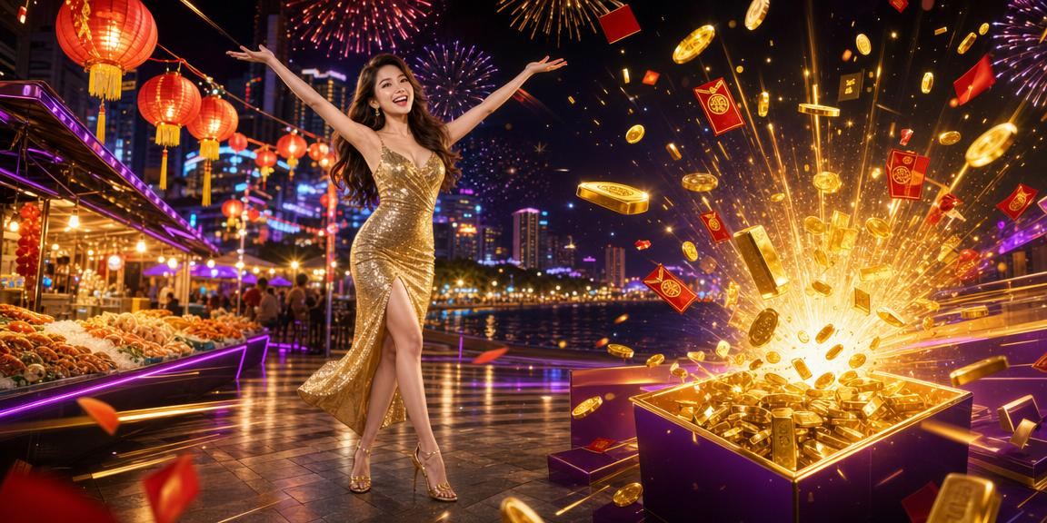 Chợ đêm Nha Trang với phong bì đỏ may mắn và không khí lễ hội sôi động